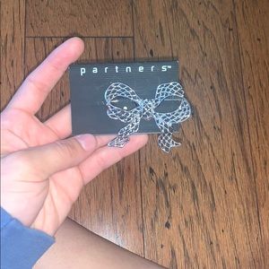 NWT Sterling Silver Bow Pin